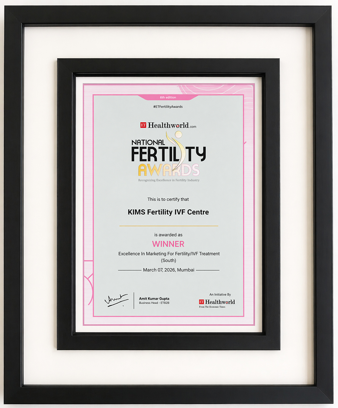 Excellence in Marketing for Fertility/IVF Treatment – South Zone