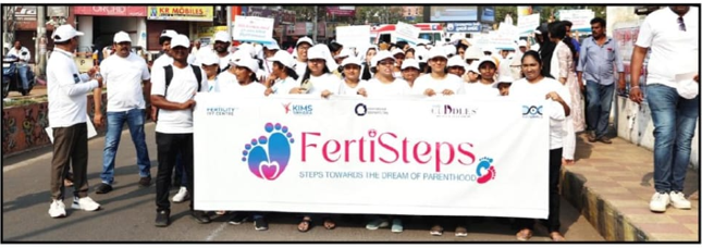 FertiSteps awareness walk, FertiSteps awareness walk - Kims Fertility IVF Centre, FertiSteps awareness walk in Guntur,  FertiSteps awareness walk event, FertiSteps awareness walk for educate people on infertility treatments